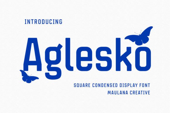 Aglesko: A Display Font That Earns Its Space