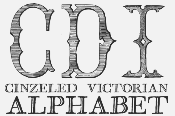 Cinzeled Victorian Alphabet: A Display Font for Distinctive Web Identity