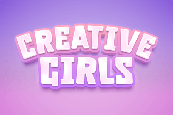 Creative Girls: A Bold Display Font for Digital Branding