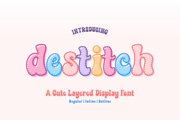 Destitch: A Playful Display Font That Makes Your Brand Stick