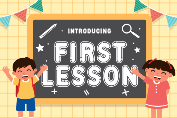 First Lesson: A Display Font That Feels Like a Warm Introduction