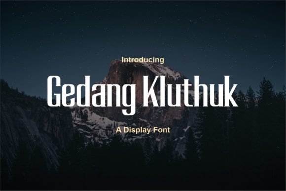 Gedang Kluthuk: A Modern Display Font That Elevates Real Small Business Branding