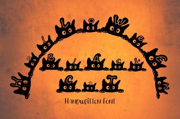 Halloween Black Cat: A Display Font That Adds Charm to Your Brand