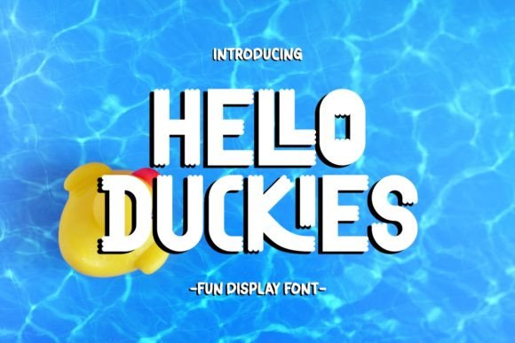 Hello Duckies: A Playful Display Font That Makes Your Brand Instantly Memorable