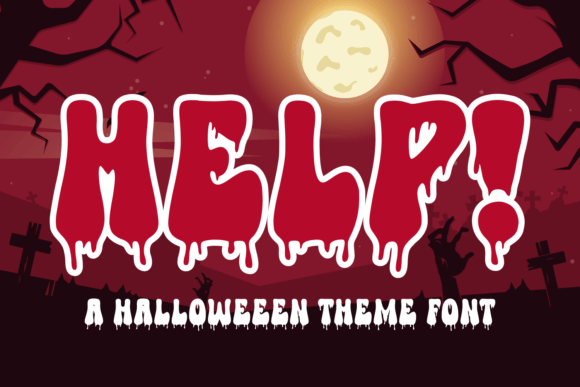 Help Font: A Spine-Chilling Display Typeface for Bold Brand Moments