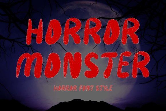 Horror Monster: A Display Font for Bold Digital Branding
