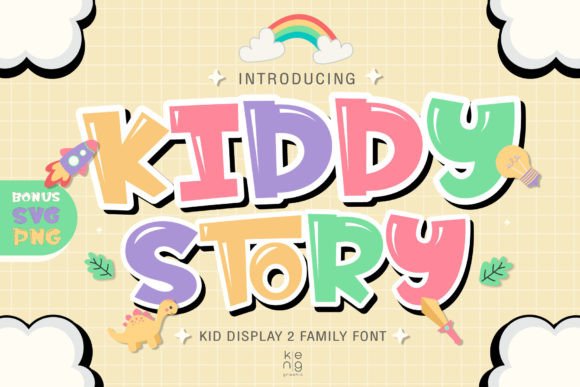 Kiddy Story: A Display Font with Playful Clarity