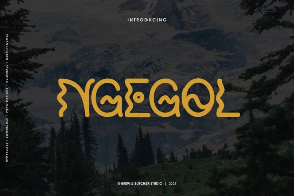 Ngegol: A Bold, Unapologetic Display Font