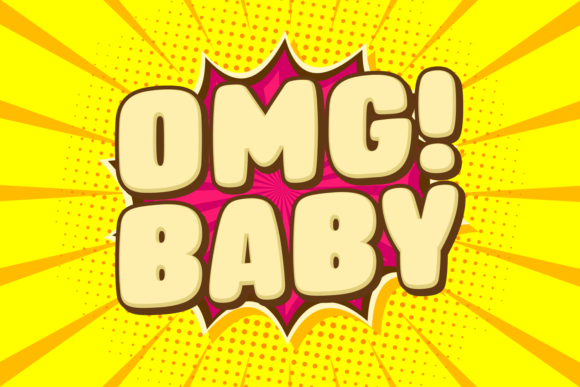 Omg Baby Font: A Chubby, Charming Display Typeface for Playful Branding