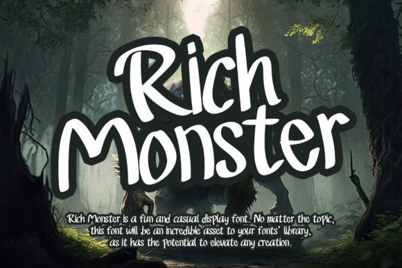 Rich Monster: A Display Font That Delivers Personality at a Glance