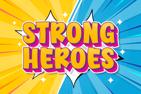 Strong Heroes: A Bold Display Font for Editorial Impact