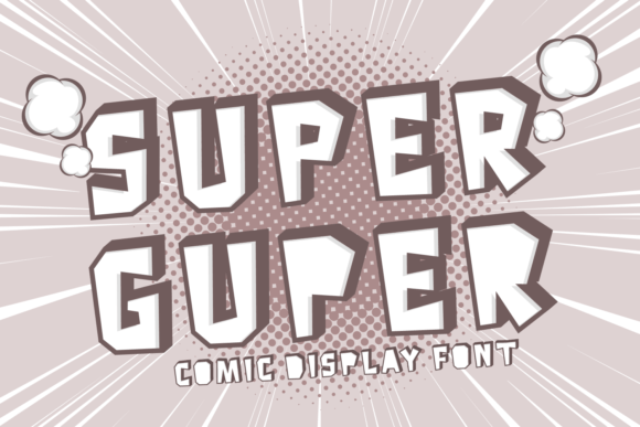Super Guper Display Font for Handmade Joy
