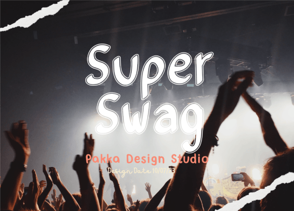 Super Swag: A Graffiti Display Font for Bold Digital Identity