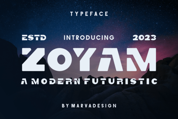 Zoyam: A Whimsical Display Font for Handmade Creators